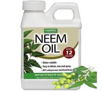 HARRIS Neem Oil Cold Pressed Water Soluble Concentrate, Makes 12 Gallons