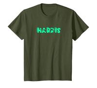 Harris Personalized Boys Dinosaur T Rex Cute Custom T-Shirt, Youth, Olive Green, 2T