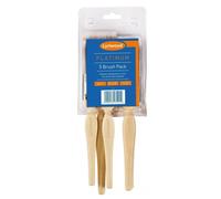 Harris Platinum Wooden Handle Synthetic Brush Sets 5 Pack