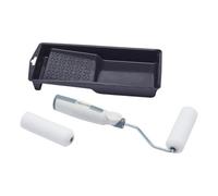 Harris Seriously Good 4 Inch Woodwork Mini Roller Set Tray Frame & 2 Gloss Sleeves