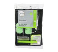 Harris Seriously Good 4In Shed Fence And Decking Painting Kit 4Inch Roller Brush Tray Exterior Wood Paint Set Uk