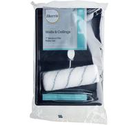 Harris Seriously Good 7 Inch Walls And Ceilings Roller Set With Tray Frame Sleeve Medium Pile For Emulsion Paint