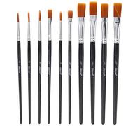 LG Harris Artist Paint Brushes Seriously Good Flat – Arts and Crafts – 10 Pack