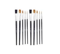 Harris Seriously Good Flat Artist Paint Brushes (Pack Of 10) Black (One Size)