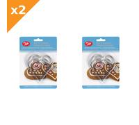 Tala Heart Stainless Steel Cookie & Pastry Cutters, Set of 3