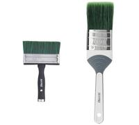 Harris Seriously Good Shed & Fence Woodwork Paint Brush, 5" & Seriously Good Shed & Fence NO-LOSS Woodwork Paint Brush, 2"