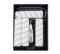 Harris Seriously Good Walls & Ceilings Paint Roller Set 9in, 1 x 9" Frame, 4 x 9" Medium Pile Roller Sleeves & Tray 9"