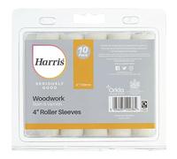 Harris Seriously Good Woodwork Stain and Varnish 4in Mini Roller Sleeve 10 Pack