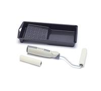 Harris Seriously Good Woodwork Stain & Varnish Mini Roller Set with Tray and Frame, 4"