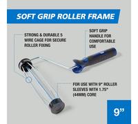 Harris Trade Soft Grip Paint Roller Frame 9