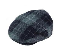 Harris Tweed 100% Wool Mens County Caps - Different Designs - Gents Hat - Gift for him - Satin Lining - Sizes from S to XXL (UK, Alpha, L, Blue and Grey)