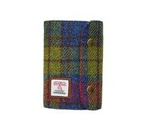 Harris Tweed A7 Notebook Binder,Wool Fabric Refillable A7 Binder,6 Ring Planner with A7 Refill Papers,Pen Loop A7 Size Notebook Journals for Writing (Colorful)