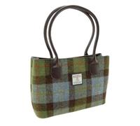 Harris Tweed Authentic Classic Bag in MacLeod Tartan Luxury Fashionable Handbag Handwoven in Scotland - 25cm x 38cm x 11cm