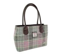 Harris Tweed Authentic Classic Bag in Soft Pink Buchanan Luxury Fashionable Handbag Handwoven in Scotland - 25cm x 38cm x 11cm