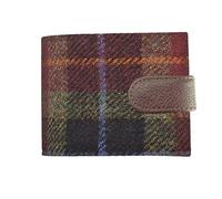 Harris Tweed 'Barra' Tweed Gents Wallet in Rust Check