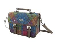 Harris Tweed 'Bervie' Mini Satchel Bag in Multi Colour Tartan