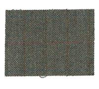 Harris Tweed Fabric Cloth Genuine 100% Pure Virgin Wool - Moss Green - 20 x 15cm (Sample)