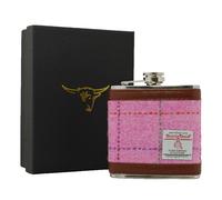 Harris Tweed Hip Flask (6oz) - Pink 6oz