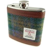 Harris Tweed Hip Flask 6oz Stainless Steel (Skye Tartan)