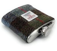 Harris Tweed Hip Flask Stainless Steel 6oz Measurement (Macleod)