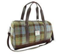 Harris Tweed Large Cabin Travel Duffel Bag, Genuine Scottish Tartan, Weekend Hand Luggage, Unisex (Macleod Tartan)