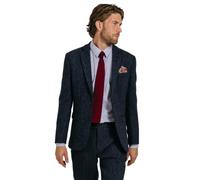 Harris Tweed Mens Blue Herringbone Suit Jacket Regular Fit 100% Wool-52R