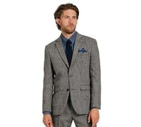 Harris Tweed Mens Grey Herringbone Suit Jacket Regular Fit 100% Wool-36R