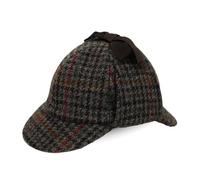 Harris Tweed Sherlock Holmes Hat for Adult and Child,Detective Hat Deerstalker for Men and Women, No.692_m, 7