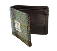 Harris Tweed Slim Wallet for Men, Genuine Scottish Tweed, Various Traditional Patterns (MacLeod Tartan)