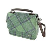 Harris Tweed 'Thurso' Square Bag Made in Scotland, Faded Green Stewart