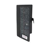 Harris Tweed Travel Document Wallet: Berneray Grey
