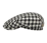 Harris Tweed Twotone Check Flat Cap by Stetson