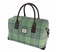 Harris Tweed Unisex Travel Overnight Duffel Bag, 25cm x 45cm x 22cm (Faded Green Stewart)