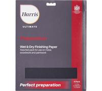 Harris Ultimate Preparation Wet & Dry Finishing Paper Assorted 4pk