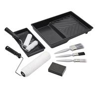Harris Walls & Ceilings Essentials Decorating Set | 11 Pieces | 9" Roller Sleeve, 4" Roller Sleeve, Sanding Block, 3 Paint Brushes