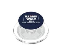 Harris Walz 2024 Make America Kind Again Harris Waltz Quote PopSockets PopGrip for MagSafe