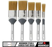 Harris Woodwork Stain & Varnish Paint Brush (5 Pack) Seriously Good 1" 1.5" 2"