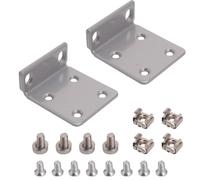 Harrisen 2 Pack Rack Mount Ears for Ubiquiti Switches,1U Rack Ears, Silver | Set of 2, 1U Form Factor, Rack Mountable, Silver Finish