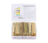 Harrisen 300pcs 30-value resistor set, 10ohm-1MOhm resistor 1/2W ±5% carbon diaphragm single resistor electric electronics small resistance set for DIY projects