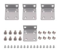 Harrisen 4 Pack Rack Mount Ears for Ubiquiti Switches,1U Rack Ears, Silver | Set of 2, 1U Form Factor, Rack Mountable, Silver Finish