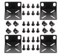 Harrisen 4 Pcs Rack Mount Kit,Rack Ears for 17.3 in Switches,Audio,Media | Adjustable Rack Ears with M3 M4 M6 Screw