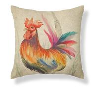 Harrison Cropper Country Animal Print Cushion Cover Stags Hare Cow Pig Pheasant Duck (Colin Cockerel, 16")