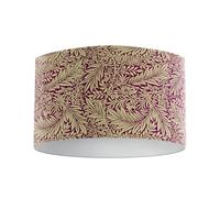 Harrison Cropper William Morris Larkspur Lampshade (Damson Purple, 35cm Diameter Table/Standard Lamp)