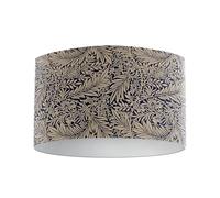 Harrison Cropper William Morris Larkspur Lampshade (Navy Blue, 35cm Diameter Table/Standard Lamp)