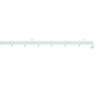 Harrison Drape, White Drape Aluminium Track with Fittings, White (180 cm)