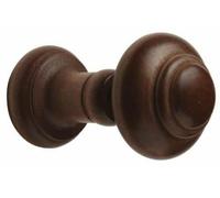 Harrison Drape Wooden Curtain Holdback, Tieback, Wood Curtain Dresser, Pack of 2, Pair of Holdbacks, Walnut