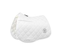 Harrison Howard All Purpose Saddle Pad for Horse Riding Non-Slip Suede English Saddle Pad Soft Cushioning for Horse Back White