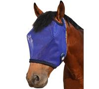 Harrison Howard All-Round Mesh Horse Fly Mask UV Protective with Fleece-Padded Edging Deep Navy S