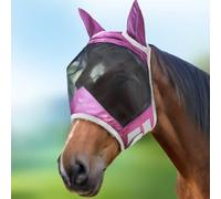 Harrison Howard CareMaster Pro Luminous Fine Mesh UV-proof Fleece Padding Fly Mask Half Face Amethyst (S; Pony)