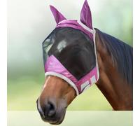 Harrison Howard CareMaster Pro Luminous Fine Mesh UV-proof Fleece Padding Fly Mask Half Face Amethyst (L; Full Size)